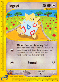 Togepi #114 from Aquapolis
