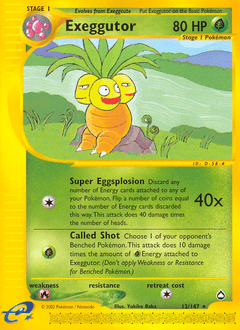 Exeggutor #12 from Aquapolis