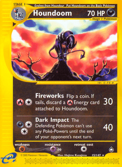 Houndoom #15 from Aquapolis