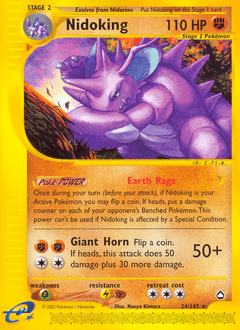 Nidoking #24 from Aquapolis