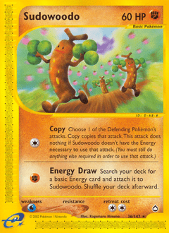 Sudowoodo #36 from Aquapolis