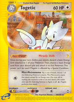 Togetic #39 from Aquapolis