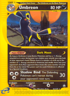 Umbreon #41 from Aquapolis