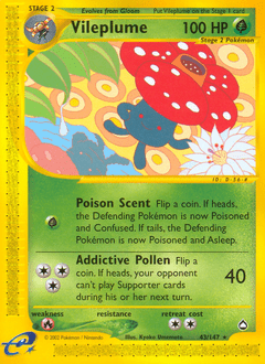 Vileplume #43 from Aquapolis