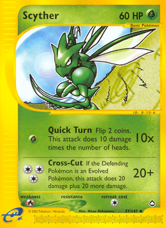 Scyther #57 from Aquapolis
