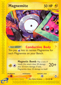 Magnemite #91 from Aquapolis