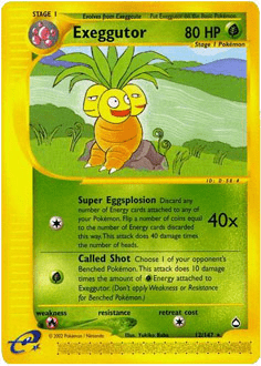Exeggutor #H10 from Aquapolis