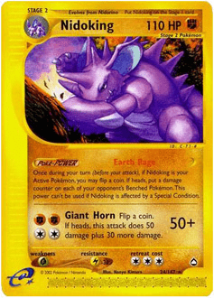 Nidoking #H18 from Aquapolis