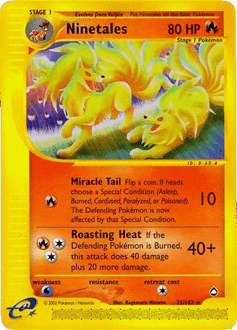 Ninetales #H19 from Aquapolis