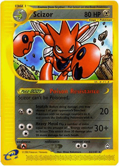 Scizor #H21 from Aquapolis