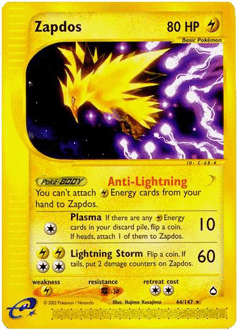 Zapdos #H32 from Aquapolis