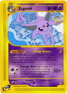 Espeon #H9 from Aquapolis