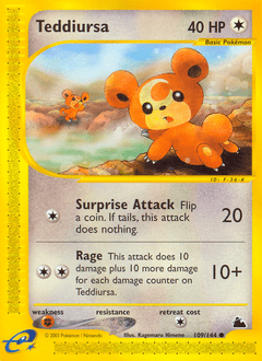 Teddiursa #109 from Skyridge