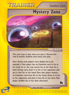 Mystery Zone #137 from Skyridge