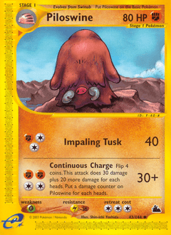 Piloswine #43 from Skyridge
