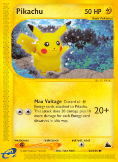 Pikachu #84 from Skyridge