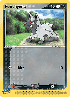 Poochyena #63 from Ruby & Sapphire