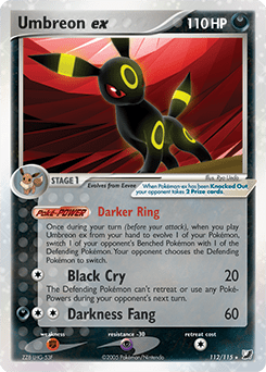 Umbreon ex #112 from Unseen Forces