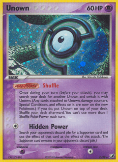 Unown #C from Unseen Forces
