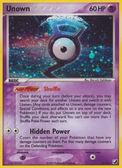 Unown #G from Unseen Forces