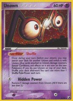 Unown #N from Unseen Forces