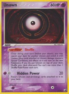 Unown #O from Unseen Forces