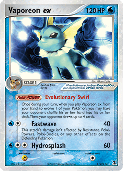 Vaporeon ex #110 from Delta Species