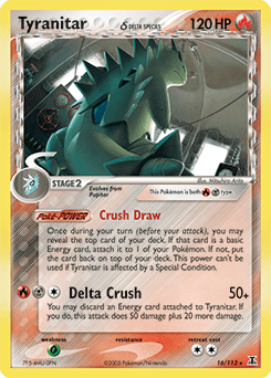 Tyranitar δ #16 from Delta Species