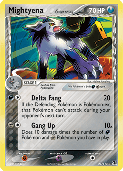 Mightyena δ #24 from Delta Species