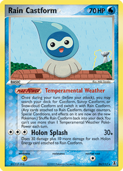 Rain Castform #26 from Delta Species