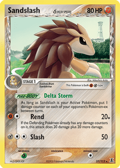 Sandslash δ #27 from Delta Species