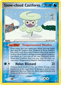 Snow-cloud Castform #29 from Delta Species