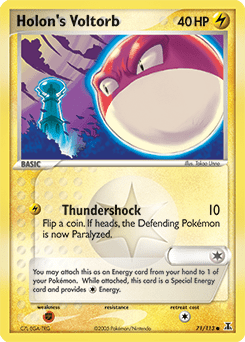Holon's Voltorb #71 from Delta Species