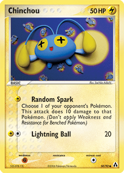 Chinchou #50 from Legend Maker