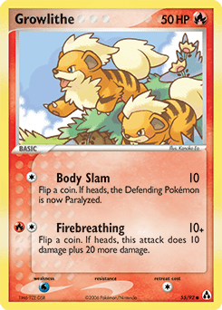 Growlithe #55 from Legend Maker