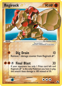 Regirock Star #91 from Legend Maker