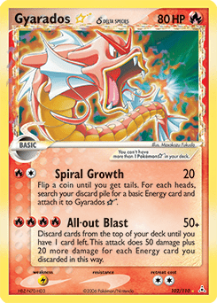 Gyarados Star δ #102 from Holon Phantoms