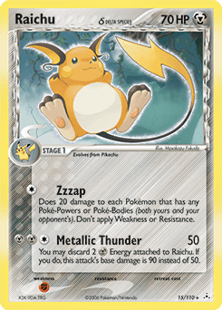 Raichu δ #15 from Holon Phantoms