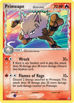 Primeape δ #50 from Holon Phantoms