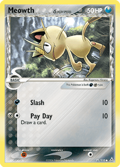 Meowth δ #71 from Holon Phantoms