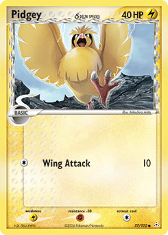 Pidgey δ #77 from Holon Phantoms