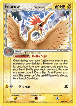 Fearow δ #18 from Crystal Guardians