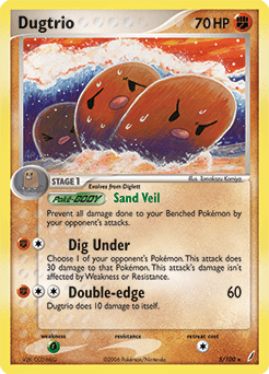 Dugtrio #5 from Crystal Guardians