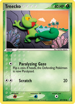Treecko #67 from Crystal Guardians