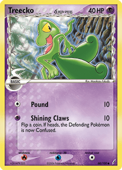 Treecko δ #68 from Crystal Guardians