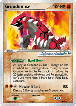 Groudon ex #93 from Crystal Guardians
