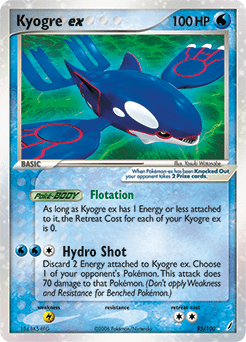Kyogre ex #95 from Crystal Guardians