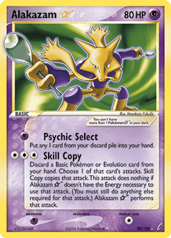 Alakazam Star #99 from Crystal Guardians