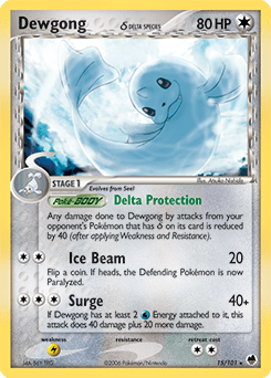 Dewgong δ #15 from Dragon Frontiers