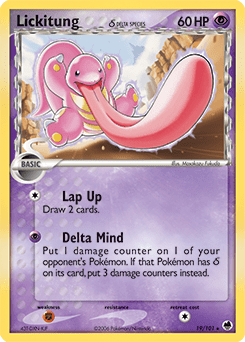 Lickitung δ #19 from Dragon Frontiers
